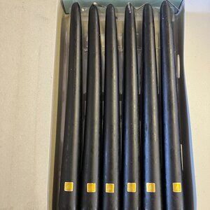 PartyLite 10" Black Taper Candles